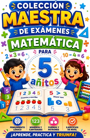 Colección Maestra de Exámenes de Matemática para 5 Añitos de Inicial