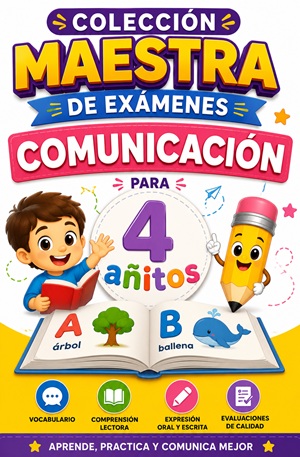 Colección Maestra de Exámenes de Comunicación para 4 Añitos de Inicial