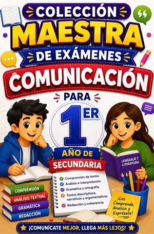 Colección Maestra de Exámenes de Comunicación para 1er Año de Secundaria