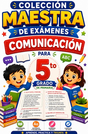 Colección Maestra de Exámenes de Comunicación para 5to Grado de Primaria