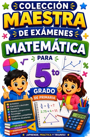 Colección Maestra de Exámenes de Matemática para 5to Grado de Primaria