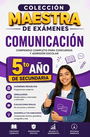 Colección Maestra de Exámenes de Comunicación para 5to Año de Secundaria