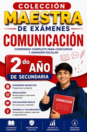 Colección Maestra de Exámenes de Comunicación para 2do Año de Secundaria