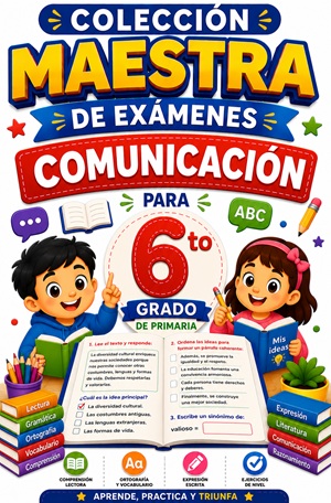 Colección Maestra de Exámenes de Comunicación para 6to Grado de Primaria