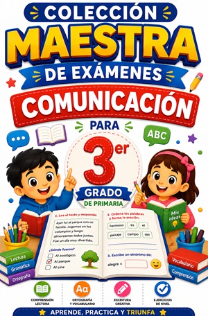 Colección Maestra de Exámenes de Comunicación para 3er Grado de Primaria