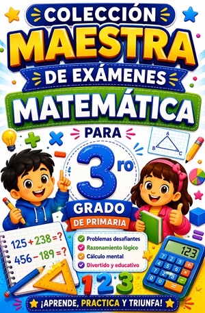 Colección Maestra de Exámenes de Matemática para 3er Grado de Primaria